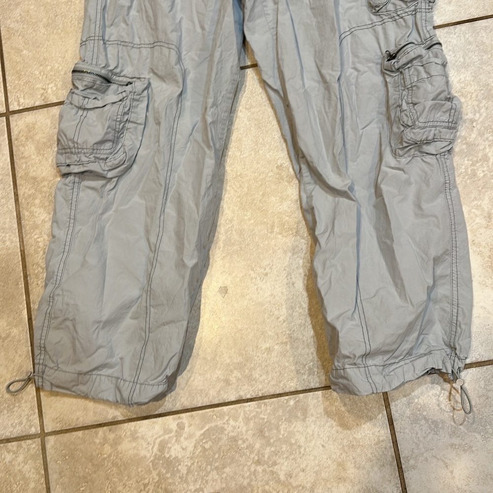 Garage Sawyer Light Gray Parachute Cargo Pants L Baggy - Picture 7 of 9